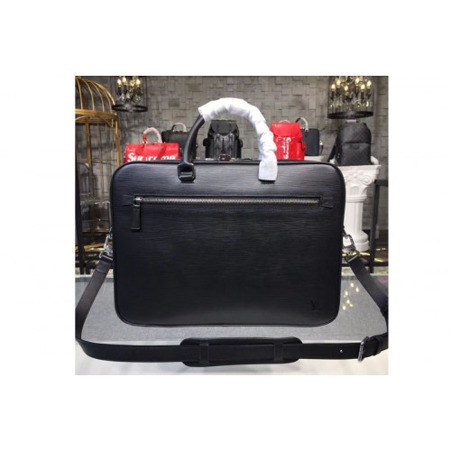 Louis Vuitton M54045 Porte Documents Business Bag in Black Epi Leather