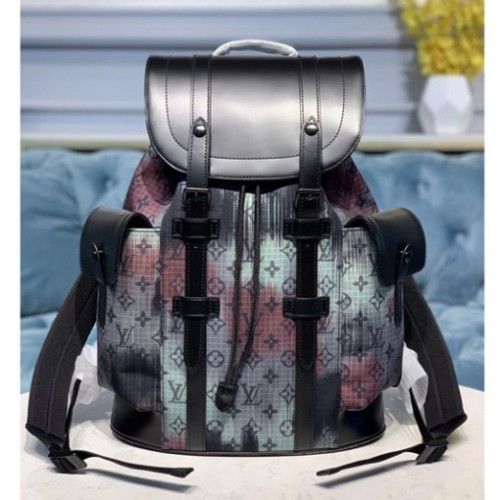Louis Vuitton M55699 Christopher PM backpack in Monogram Denim