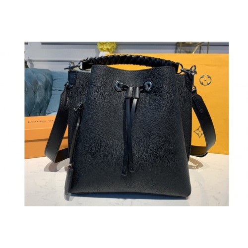 Louis Vuitton M55800 Muria bucket bag in Black Mahina Calf leather