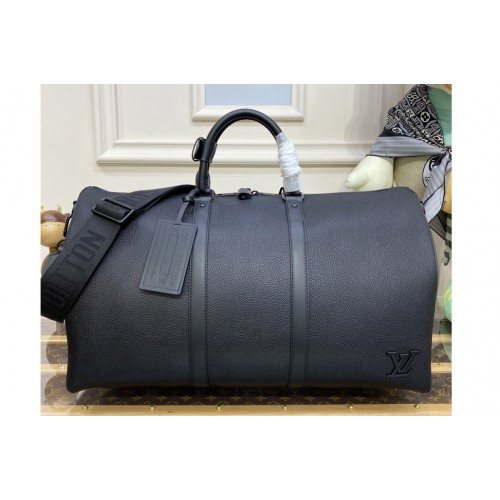 Louis Vuitton M57088 keepall bandouliere 40 Bag in Black cowhide leather