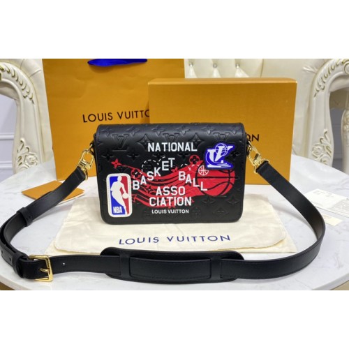 Louis Vuitton M58498 LVXNBA Studio Messenger bag in Black Cowhide leather