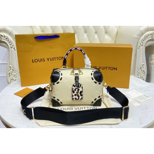 Louis Vuitton M58518 Petite Malle Souple Bag in Monogram Empreinte leather