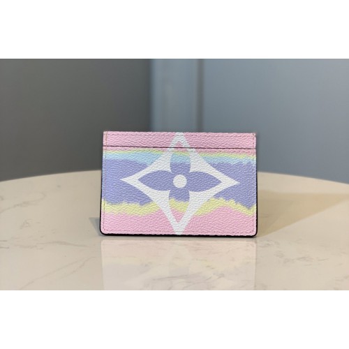 Louis Vuitton M69115 Escale Card Holder In Pink Monogram Canvas
