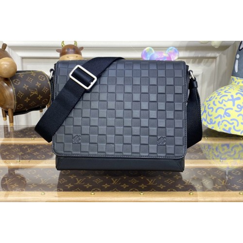 Louis Vuitton N41033 District PM Shoulder Bag in Damier Infini cowhide leather